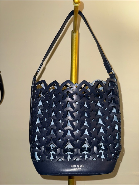 kate spade Handbags - kate spade Navy Laser-Cut Dorie Shoulder Bag